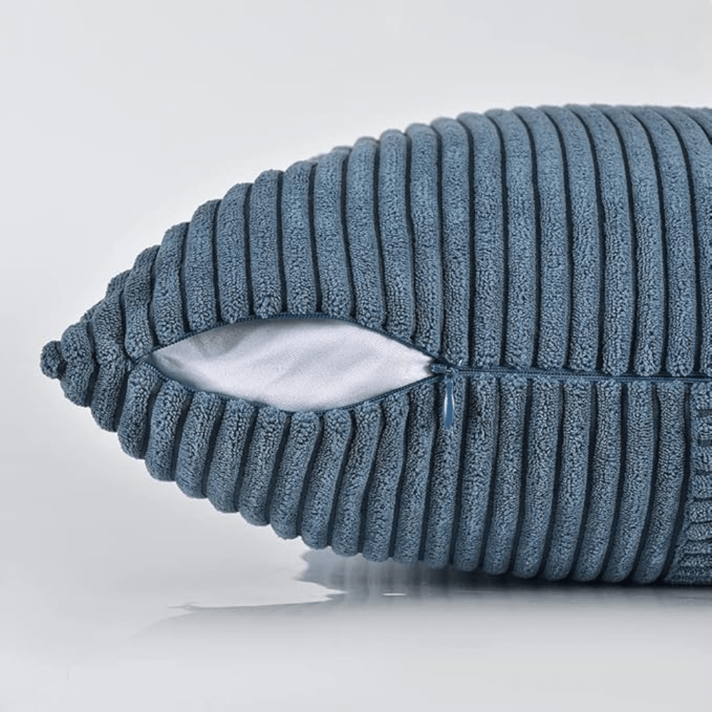 Virelle Maison - Housse de coussin côtelée en velours côtelé lavable | Virelle Maison