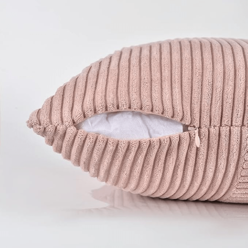 Virelle Maison - Housse de coussin côtelée en velours côtelé lavable | Virelle Maison