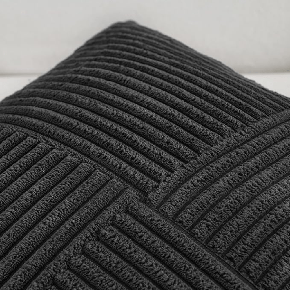 Virelle Maison - Housse de coussin côtelée en velours côtelé lavable | Virelle Maison