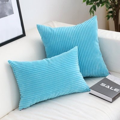 Virelle Maison - Housse de coussin en velours côtelé doux et texturé | Virelle Maison