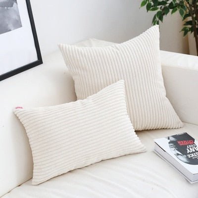 Virelle Maison - Housse de coussin en velours côtelé doux et texturé | Virelle Maison