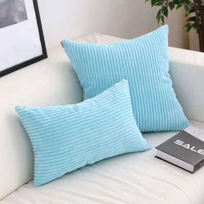 Virelle Maison - Housse de coussin en velours côtelé doux et texturé | Virelle Maison
