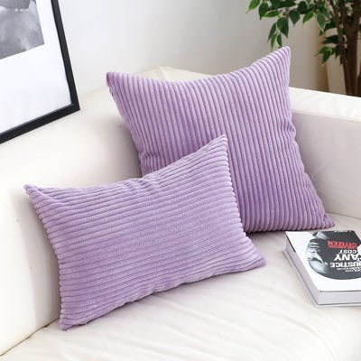 Virelle Maison - Housse de coussin en velours côtelé doux et texturé | Virelle Maison