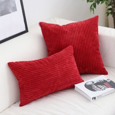 Virelle Maison - Housse de coussin en velours côtelé doux et texturé | Virelle Maison