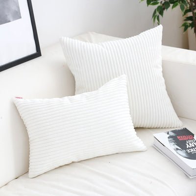 Virelle Maison - Housse de coussin en velours côtelé doux et texturé | Virelle Maison