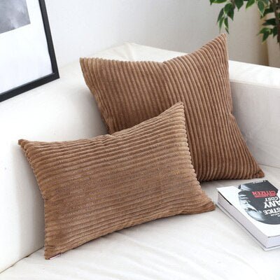 Virelle Maison - Housse de coussin en velours côtelé doux et texturé | Virelle Maison