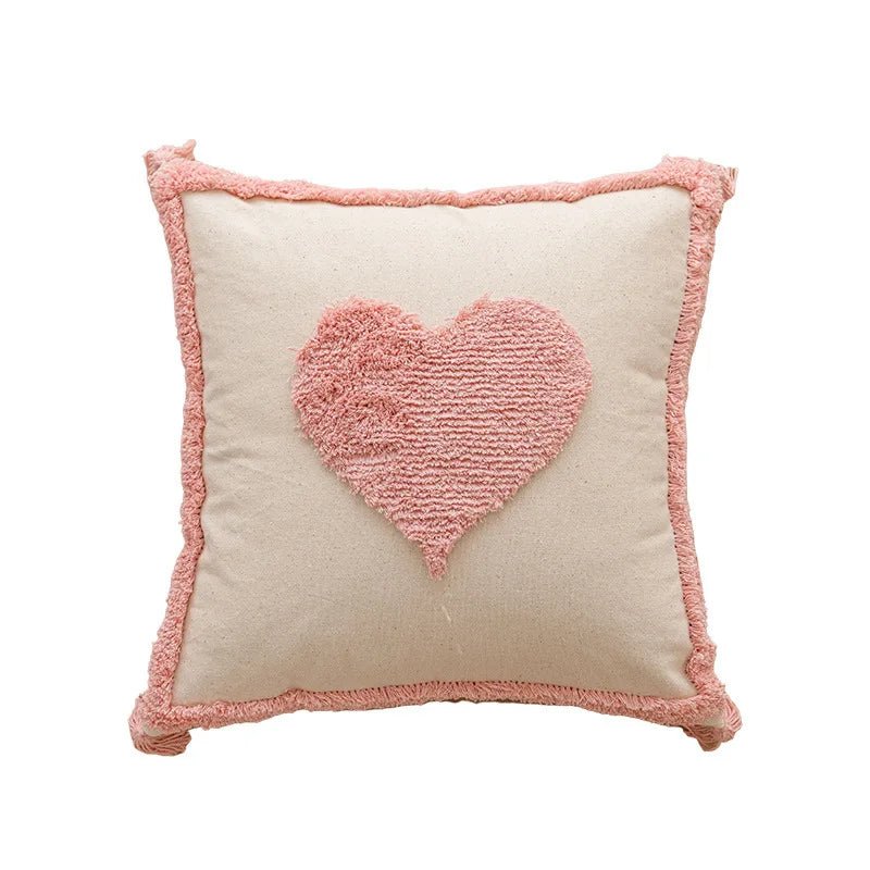 Virelle Maison - Housse de coussin tuftée à motifs géométriques brodés | Virelle Maison