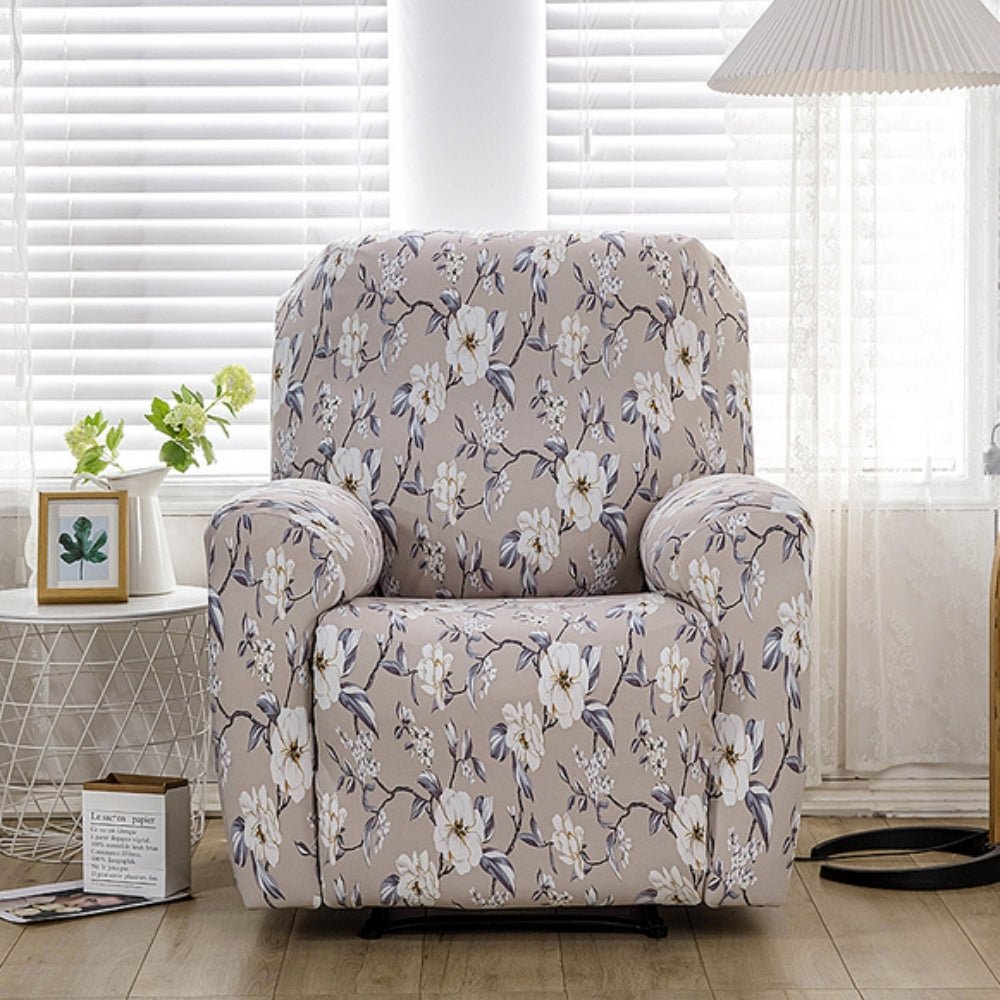 Virelle Maison - Housse de fauteuil inclinable, motif floral extensible | Virelle Maison