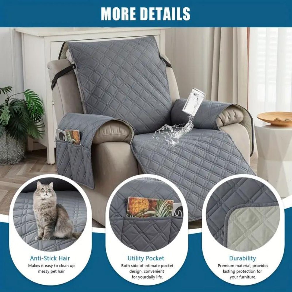 Virelle Maison - Housse protectrice imperméable pour fauteuil relax matelassé | Virelle Maison