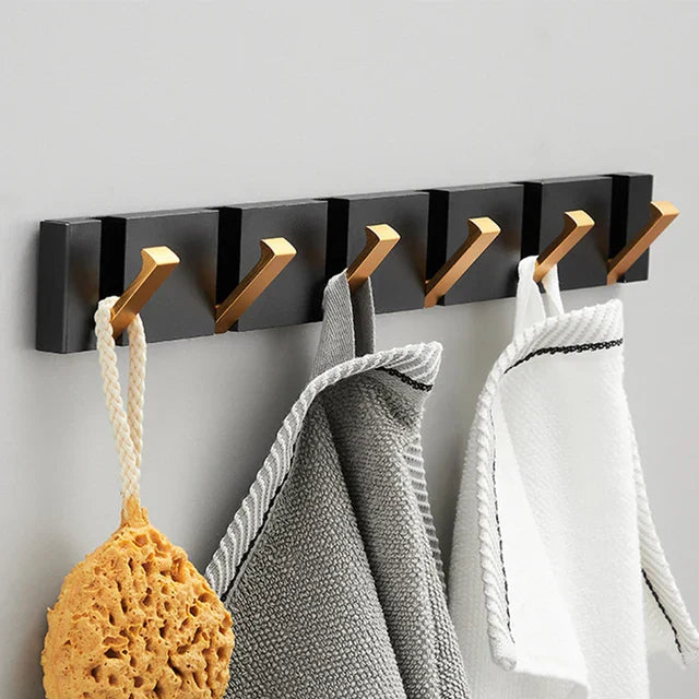 Patère murale pliante en acier minimaliste | Virelle Maison