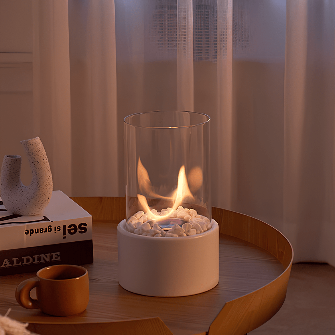 Virelle Maison - Lampe à huile en métal et verre | Virelle Maison