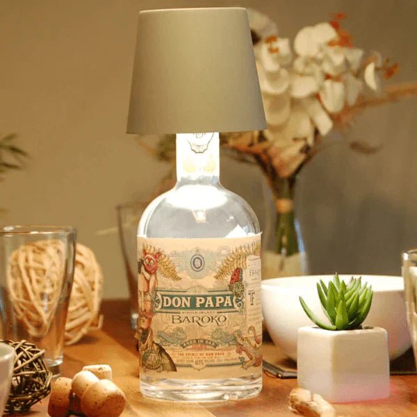 Virelle Maison - Lampe d’ambiance adaptable pour bouteille avec lumière chaude sans fil | Virelle Maison