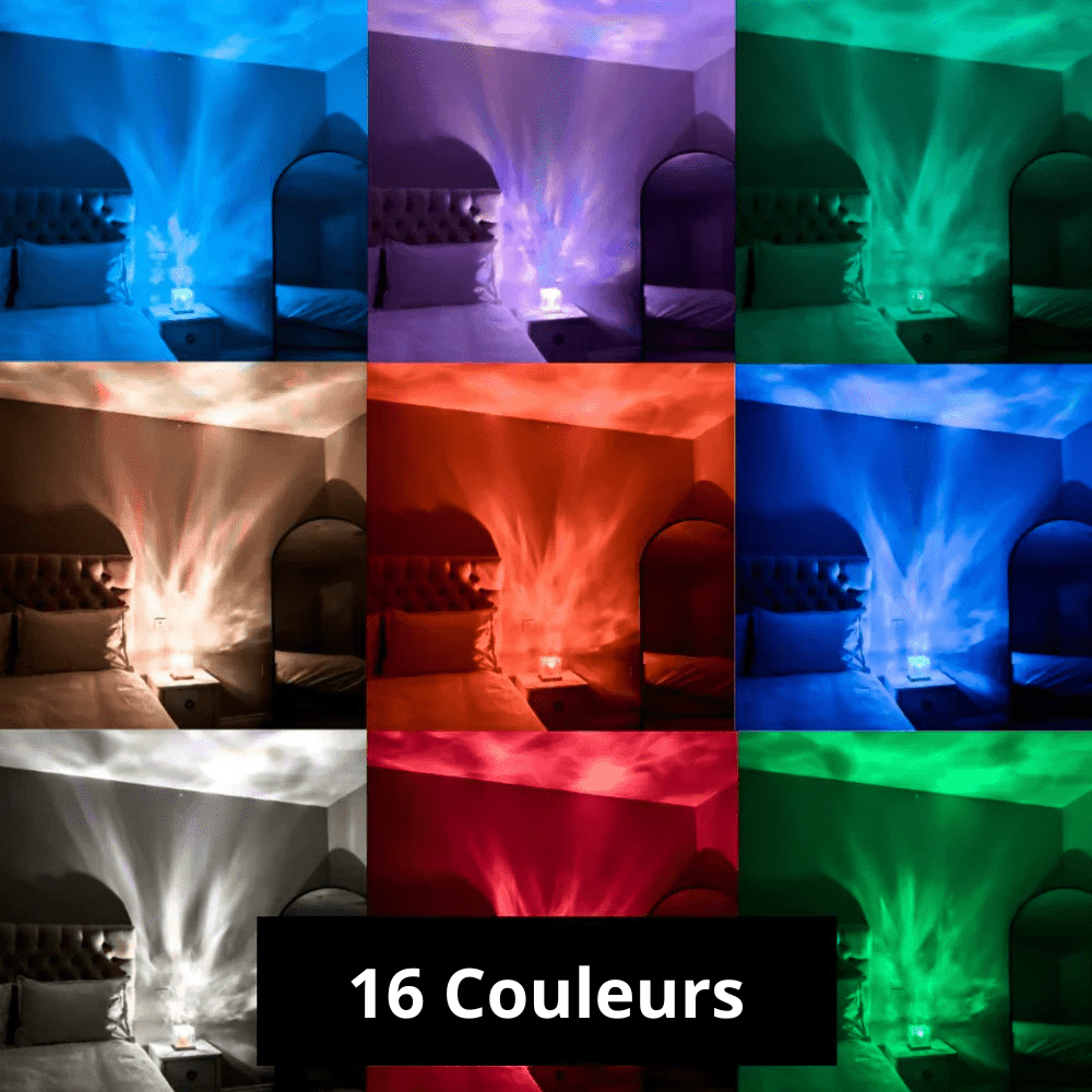Virelle Maison - Lampe d’ambiance multicolore au fini givré pour salon ou chambre | Virelle Maison