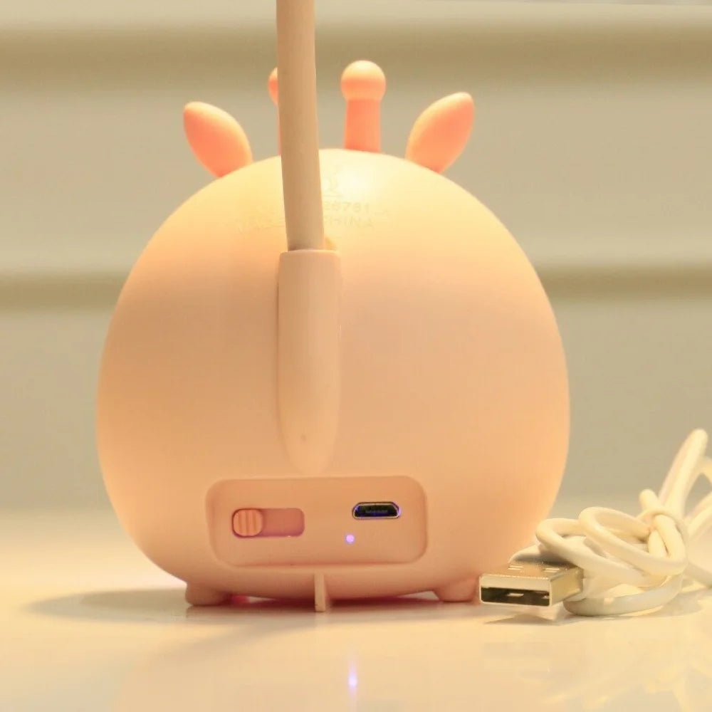 Virelle Maison - Lampe de lecture pour enfants avec lumière LED douce et port USB