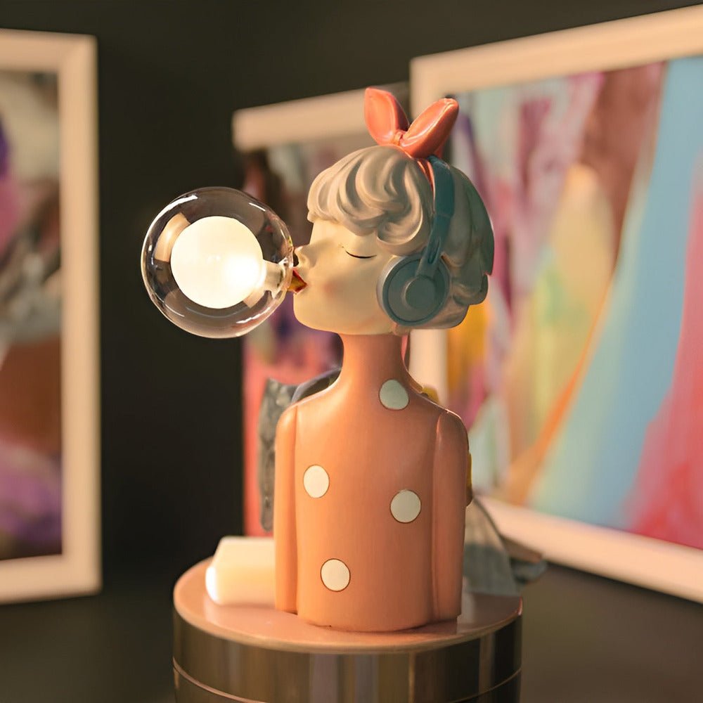 Virelle Maison - Lampe de table à figurine en verre acrylique | Virelle Maison