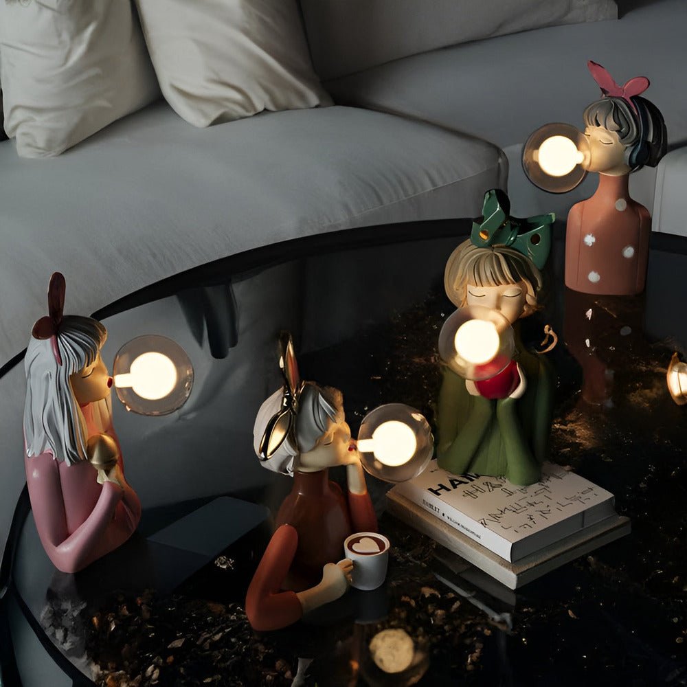 Virelle Maison - Lampe de table à figurine en verre acrylique | Virelle Maison
