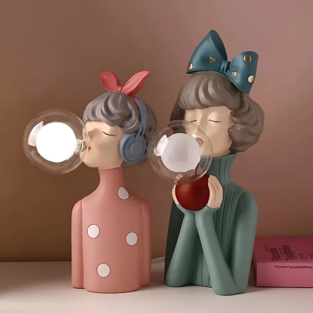Virelle Maison - Lampe de table à figurine en verre acrylique | Virelle Maison