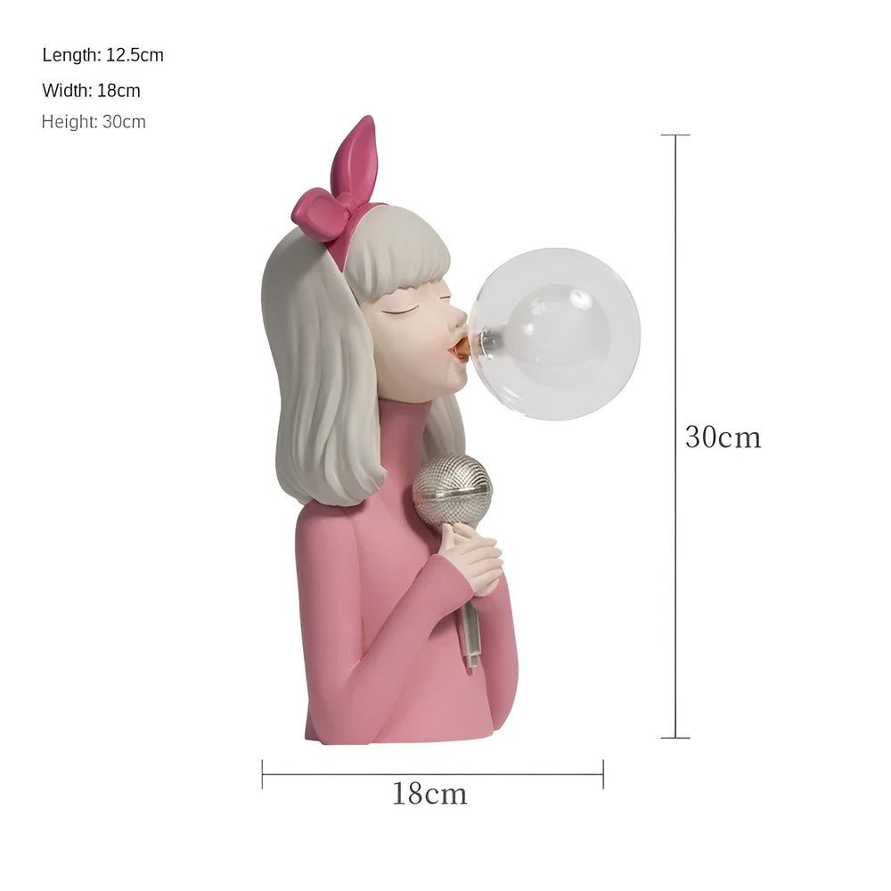 Virelle Maison - Lampe de table à figurine en verre acrylique | Virelle Maison