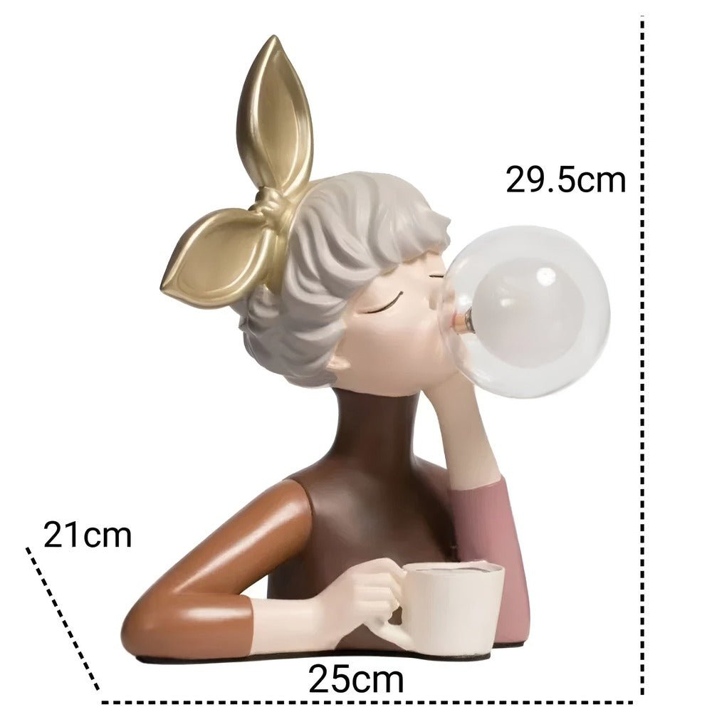 Virelle Maison - Lampe de table à figurine en verre acrylique | Virelle Maison