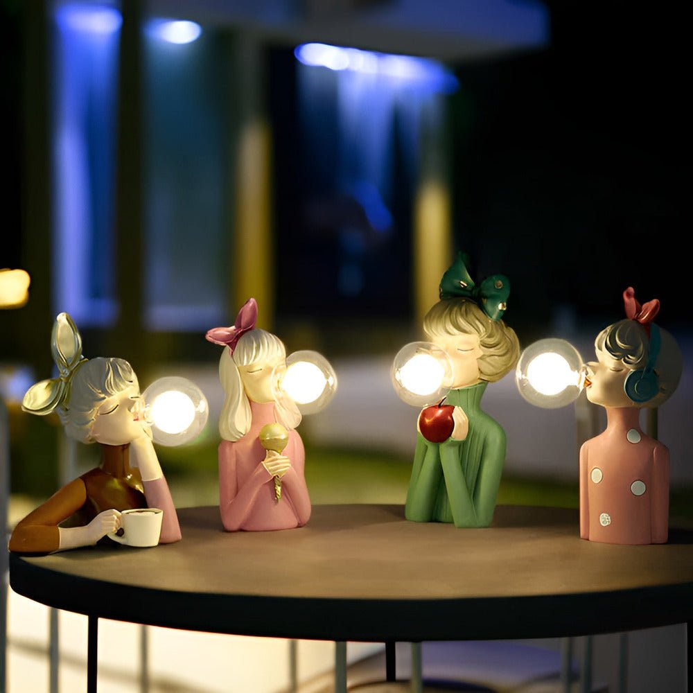 Virelle Maison - Lampe de table à figurine en verre acrylique | Virelle Maison
