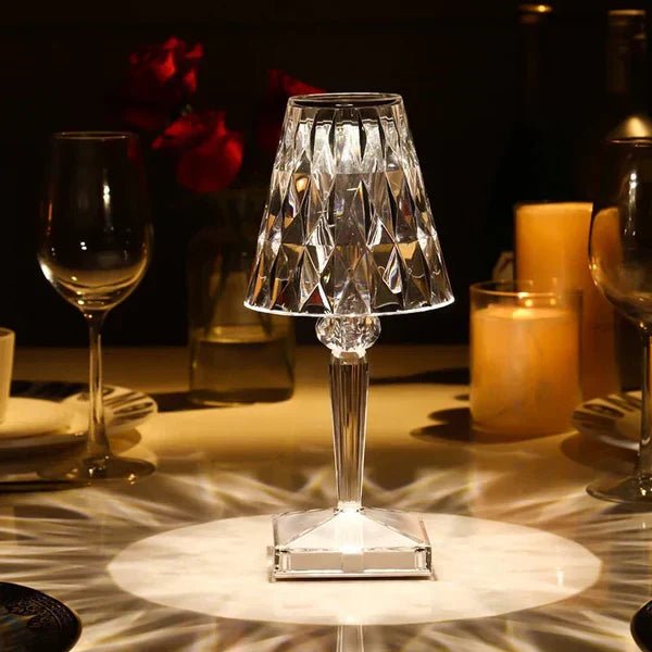 Virelle Maison - Lampe de table en cristal acrylique texturé | Virelle Maison