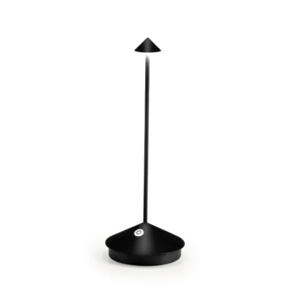Virelle Maison - Lampe de table LED sans fil en aluminium brossé | Virelle Maison