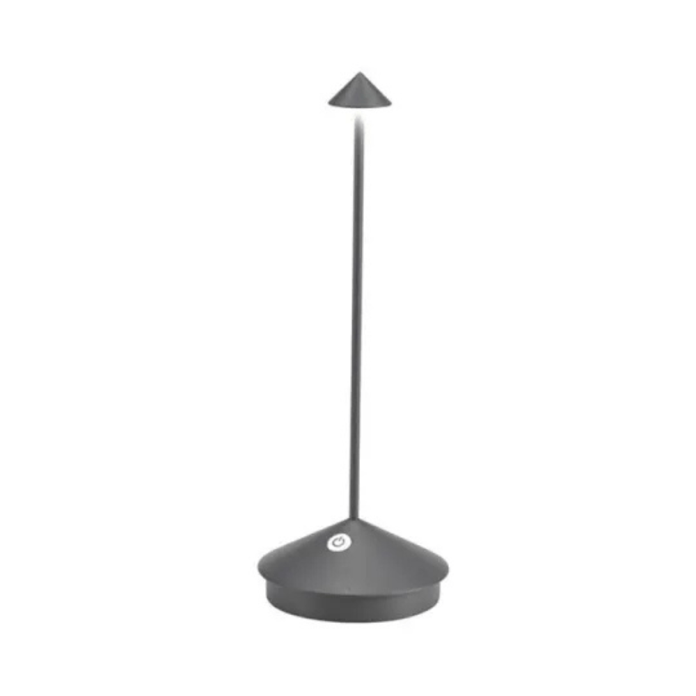 Virelle Maison - Lampe de table LED sans fil en aluminium brossé | Virelle Maison