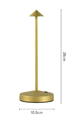 Virelle Maison - Lampe de table LED sans fil en aluminium brossé | Virelle Maison