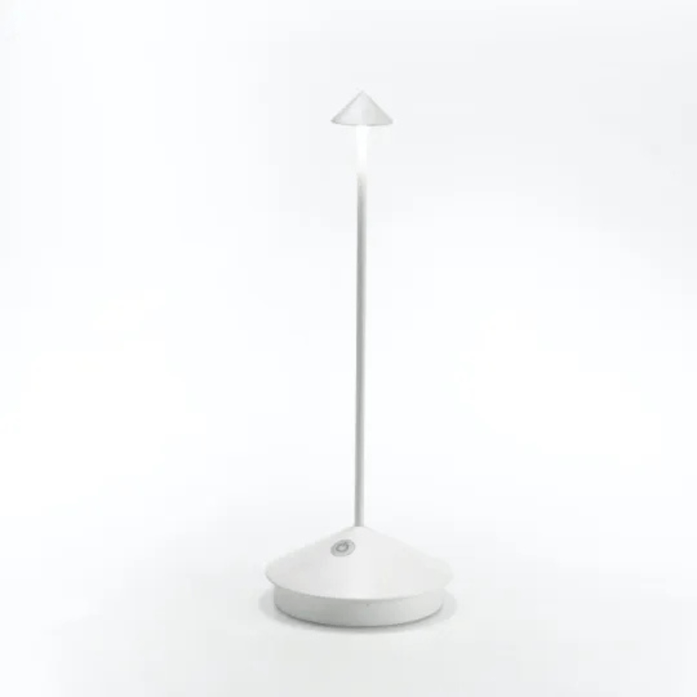Virelle Maison - Lampe de table LED sans fil en aluminium brossé | Virelle Maison