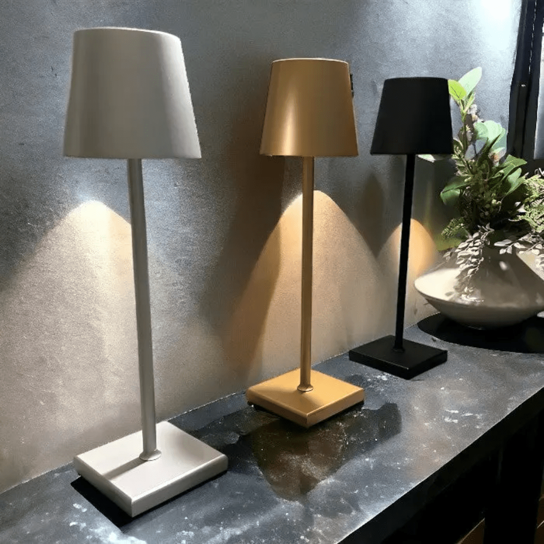Virelle Maison - Lampe de table rechargeable en aluminium minimaliste | Virelle Maison