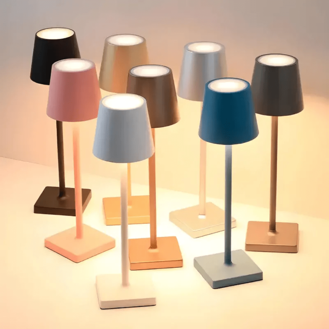 Virelle Maison - Lampe de table rechargeable en aluminium minimaliste | Virelle Maison