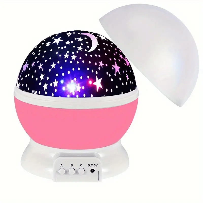 Virelle Maison - Lampe projecteur d’ambiance en rotation avec ciel étoilé multicolore | Virelle Maison