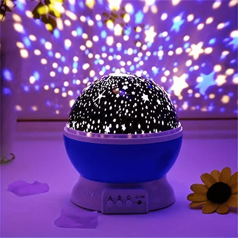 Virelle Maison - Lampe projecteur d’ambiance en rotation avec ciel étoilé multicolore | Virelle Maison