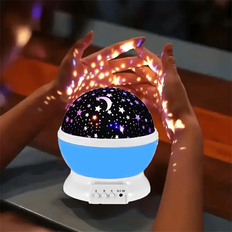 Virelle Maison - Lampe projecteur d’ambiance en rotation avec ciel étoilé multicolore | Virelle Maison