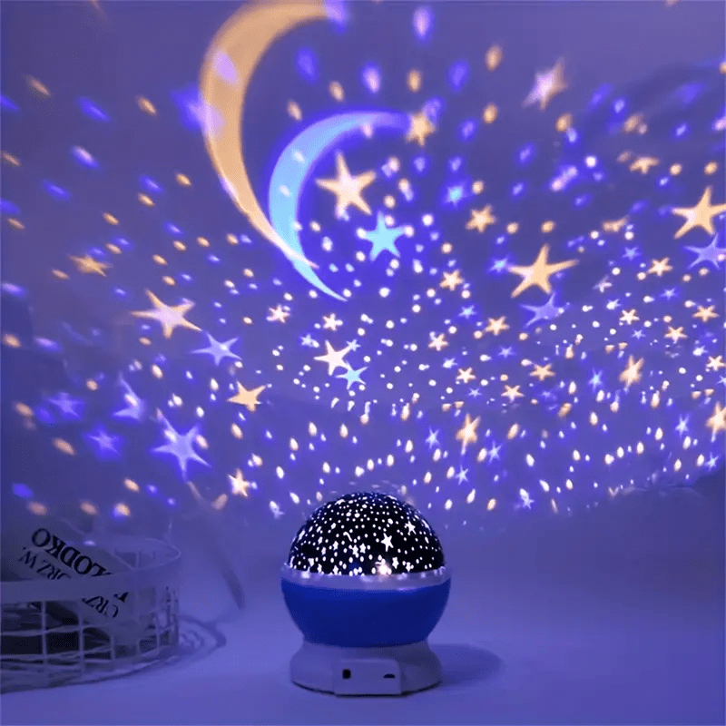 Virelle Maison - Lampe projecteur d’ambiance en rotation avec ciel étoilé multicolore | Virelle Maison
