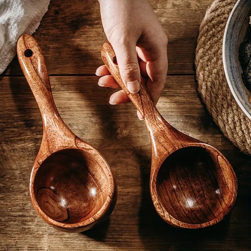 Virelle Maison - Louche en bois naturel à long manche