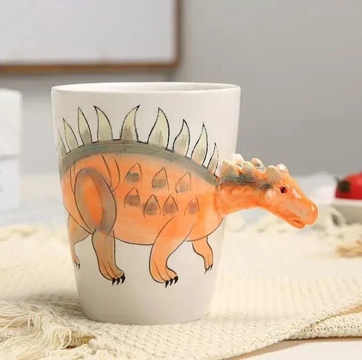 Virelle Maison - Mug en céramique peint à la main – Motif dinosaure ludique | Virelle Maison