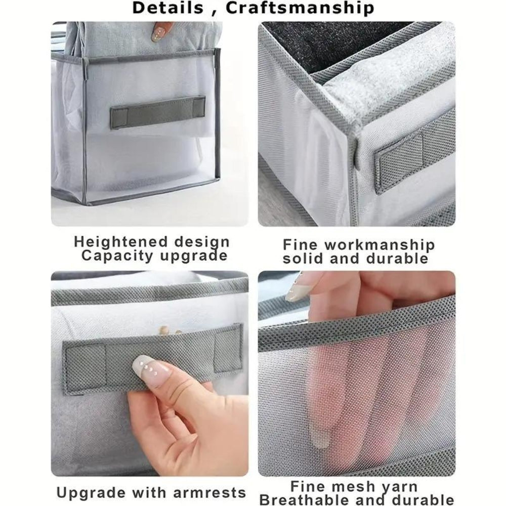 Virelle Maison - Organiseur de vêtements pliable en tissu structuré