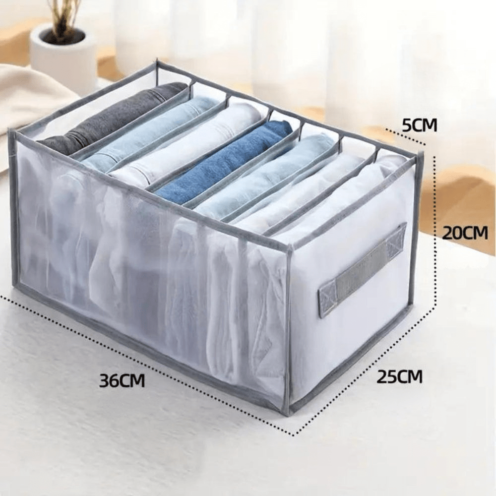 Virelle Maison - Organiseur de vêtements pliable en tissu structuré