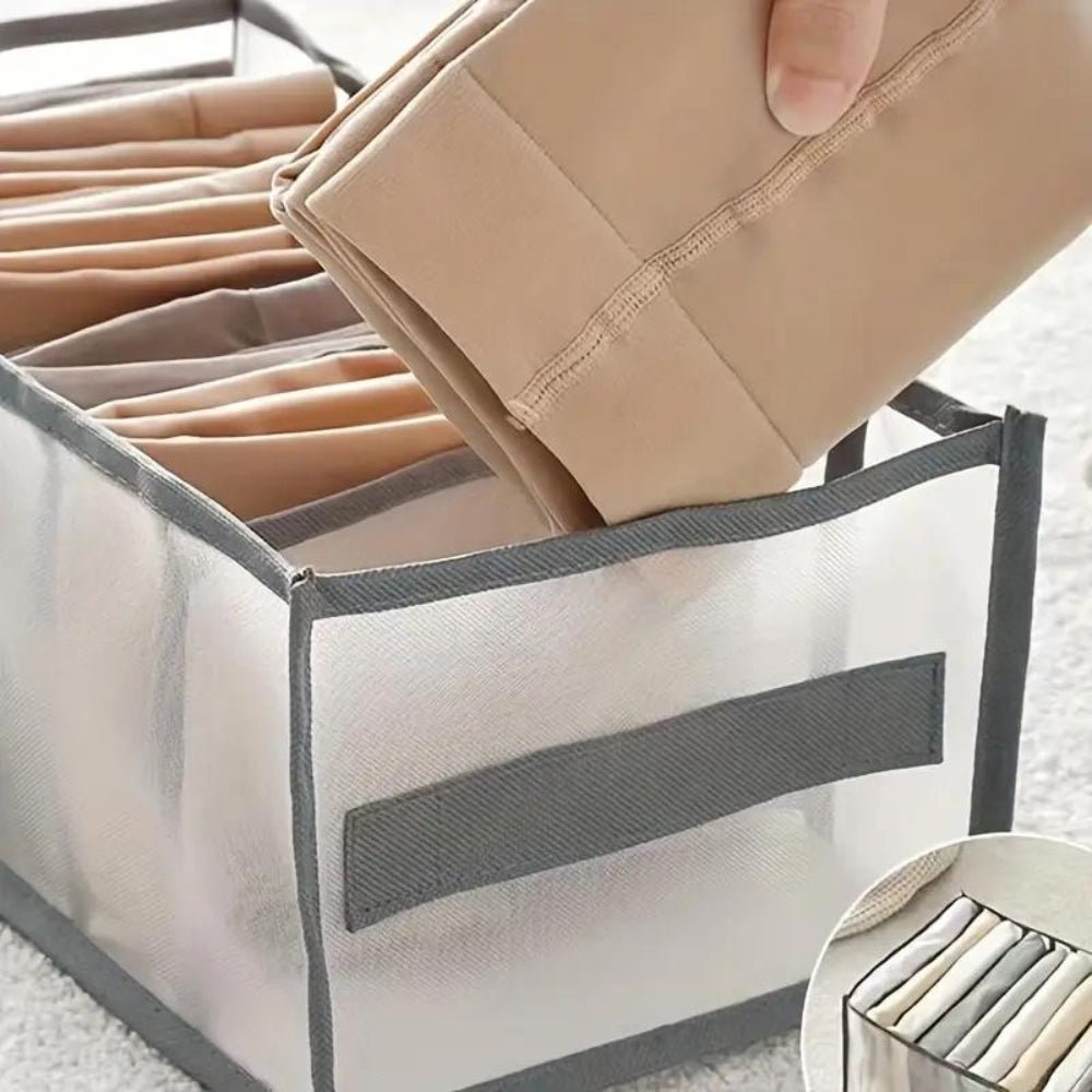 Virelle Maison - Organiseur de vêtements pliable en tissu structuré