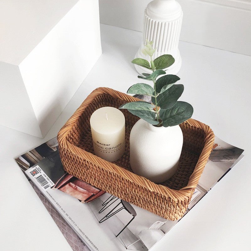 Virelle Maison - Panier de rangement en rotin tressé – Finition naturelle artisanale | Virelle Maison