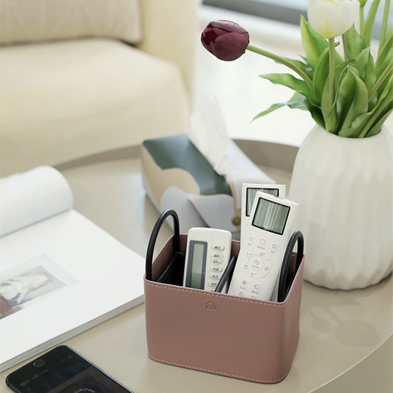 Virelle Maison - Panier de rangement en simili cuir avec structure rigide | Virelle Maison