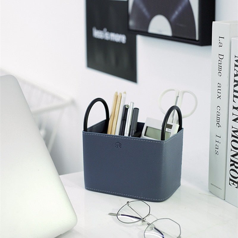 Virelle Maison - Panier de rangement en simili cuir avec structure rigide | Virelle Maison