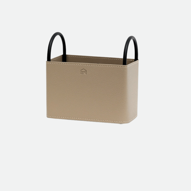 Virelle Maison - Panier de rangement en simili cuir avec structure rigide | Virelle Maison