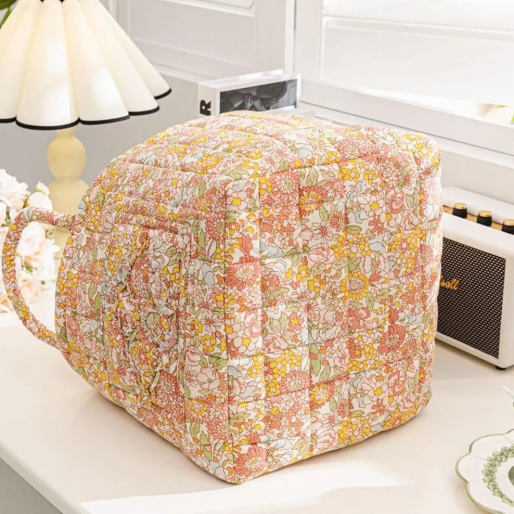 Virelle Maison - Panier de rangement en toile à motif floral doux | Virelle Maison
