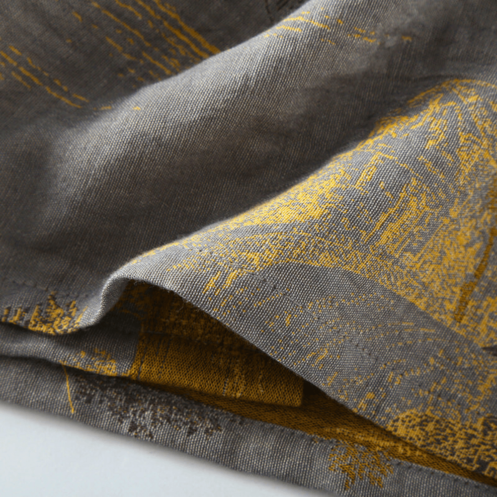 Virelle Maison - Peignoir kimono en coton gaufré naturel à coupe ample | Virelle Maison
