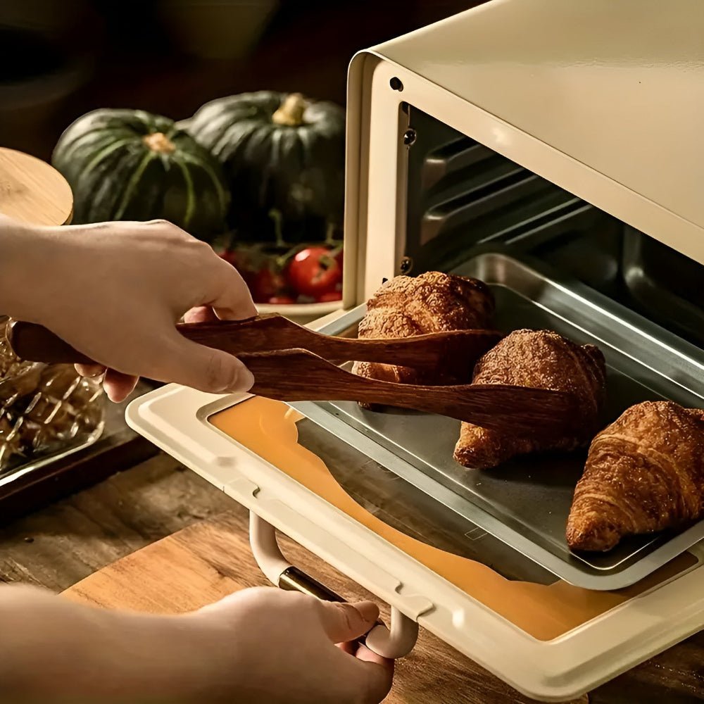 Virelle Maison - Pinces de cuisine en bois naturel, finition résistante à la chaleur