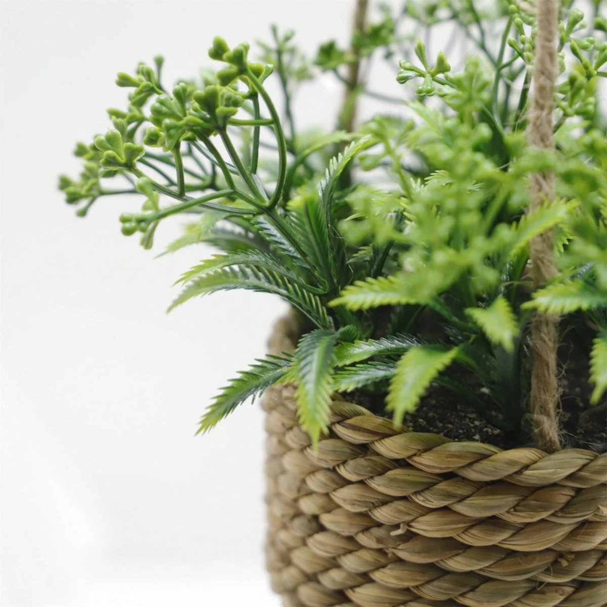 Virelle Maison - Plante suspendue artificielle en panier tressé | Virelle Maison