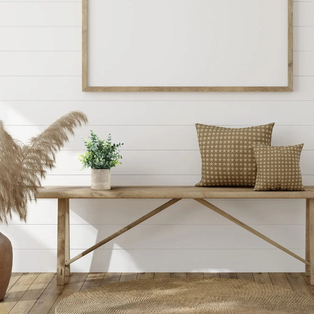 Virelle Maison - Plantes décoratives artificielles – set de 2 avec pot effet pierre | Virelle Maison