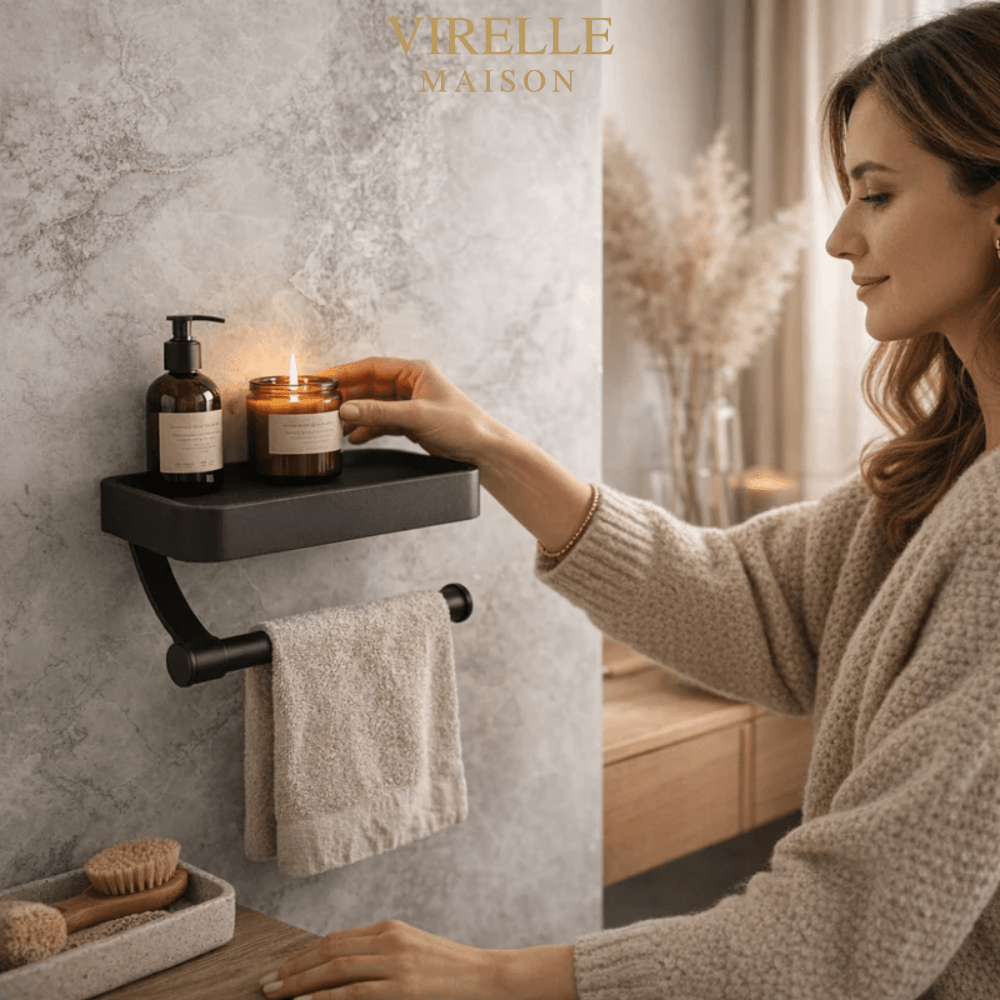 Virelle Maison - Porte - papier toilette mural en acier inoxydable | Virelle Maison